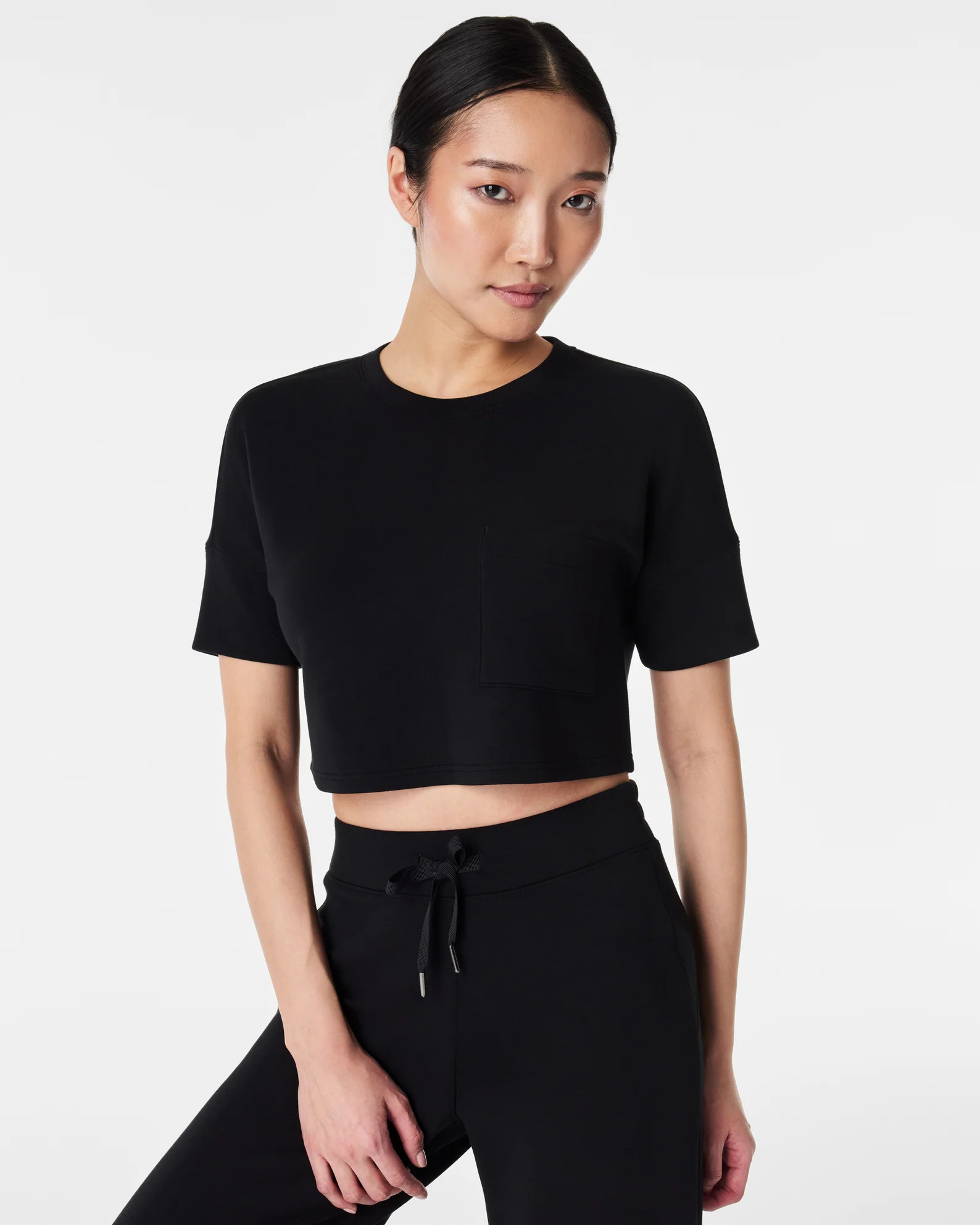 AirEssentials Cropped Pocket Tee | Spanx