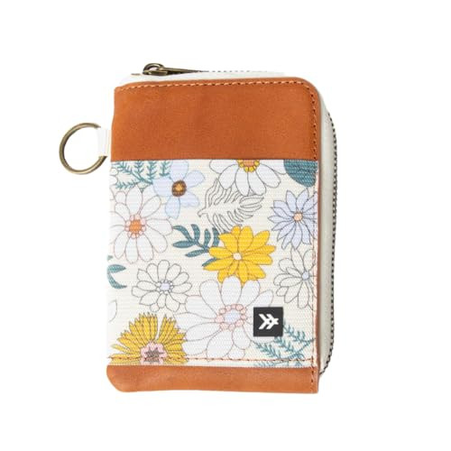 Thread Wallets RFID Blocking Leather Zip Wallet with Card Holder for Men and Women (Blossom) | Amazon (US)