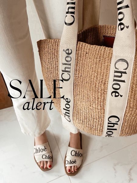 Chloe large basket tote and sandals both on sale- prices change quickly! 

#LTKShoeCrush #LTKItBag #LTKSaleAlert