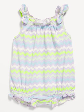 Sleeveless Tie-Shoulder One-Piece Romper for Baby | Old Navy (US)
