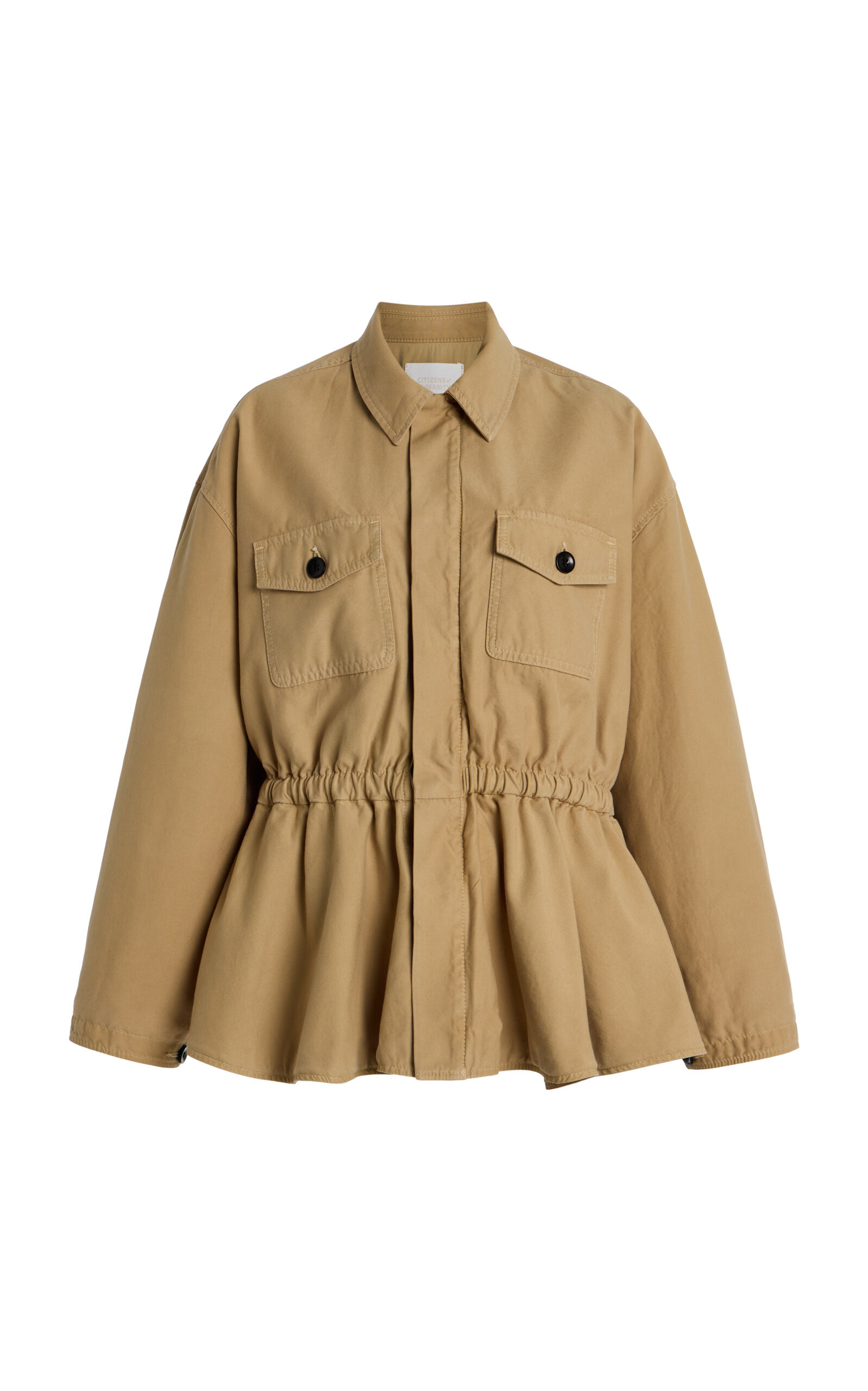 x Bloom Farm Exclusive Cinched Cotton Utility Jacket | Moda Operandi (Global)