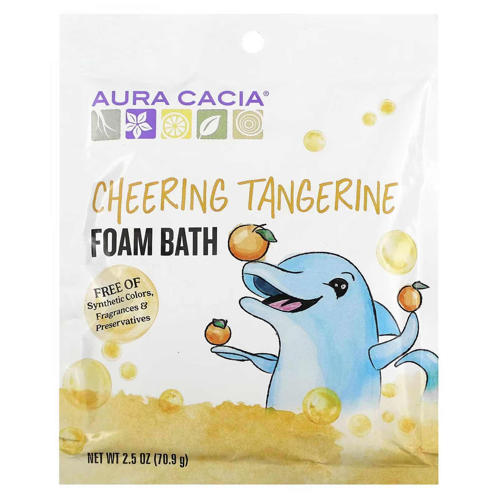 Cheering Foam Bath, Tangerine, 2.5 oz (70.9 g) | iHerb