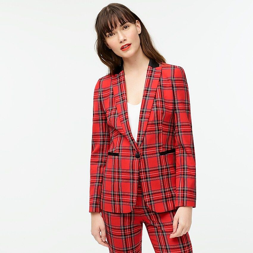 Parke blazer in red Stewart tartan stretch wool | J.Crew US