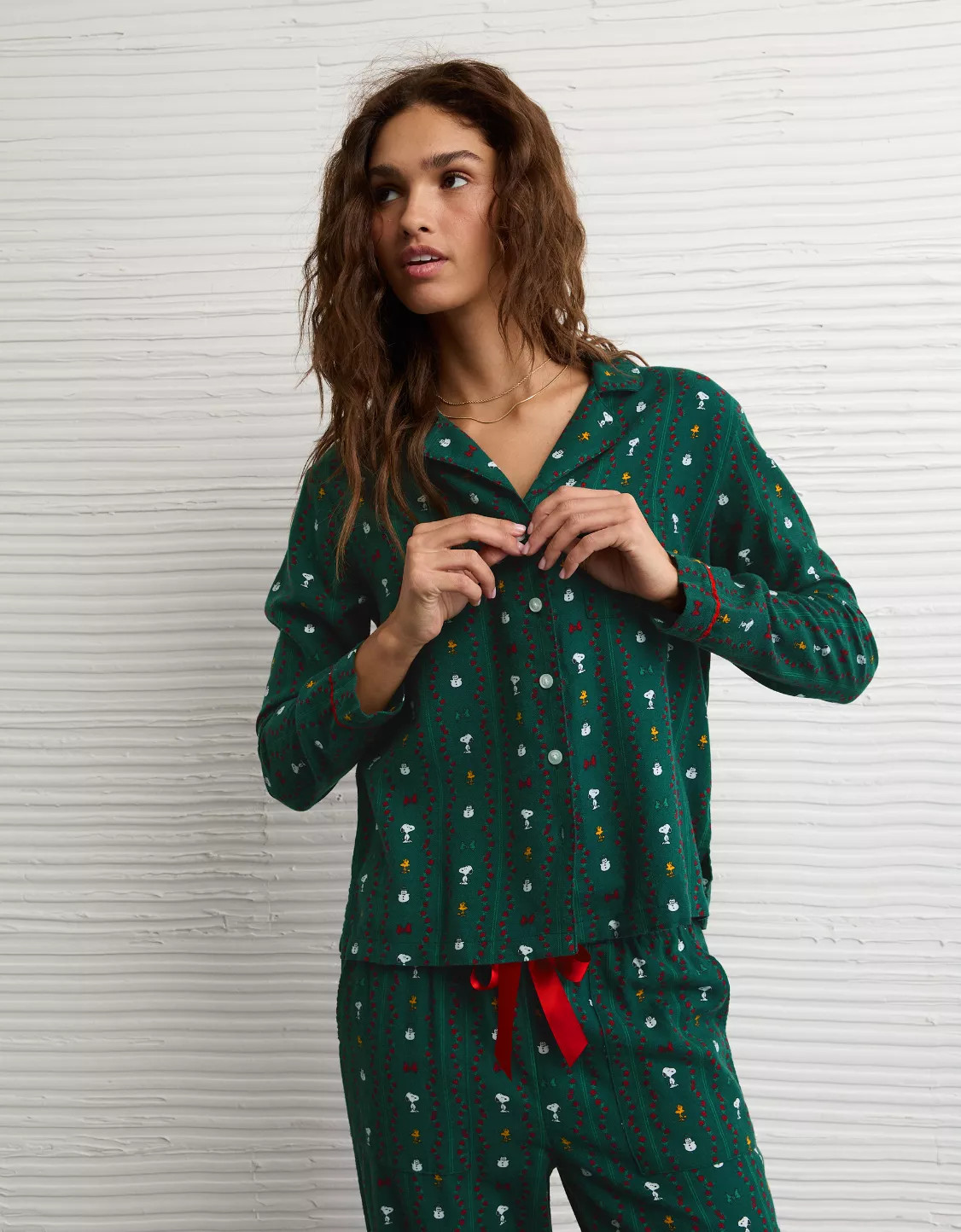 AE Snoopy Flannel PJ Set | American Eagle Outfitters (US & CA)
