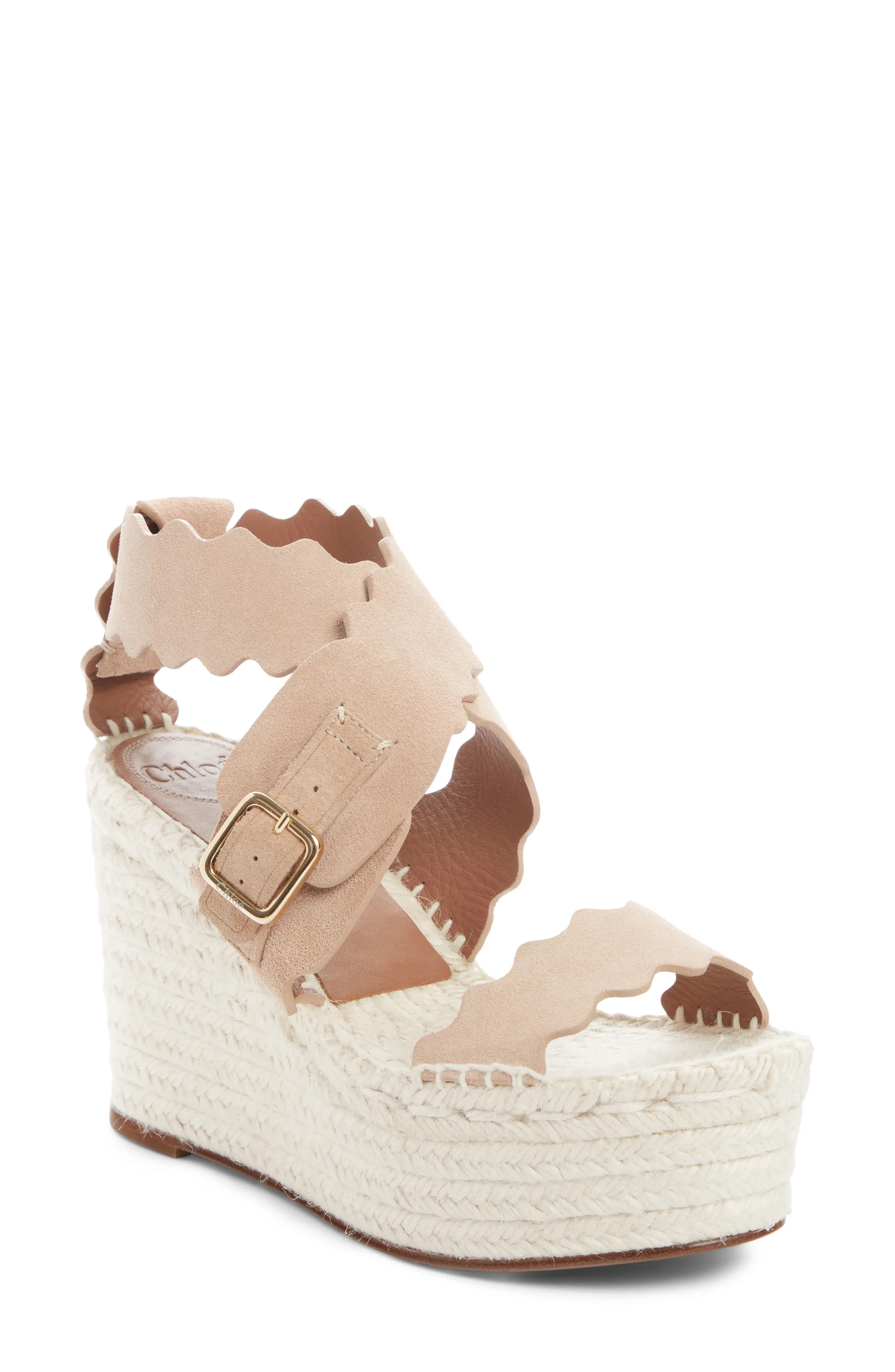 Women's Chloe Laudren Espadrille Wedge Sandal, Size 10US / 40EU - Brown | Nordstrom