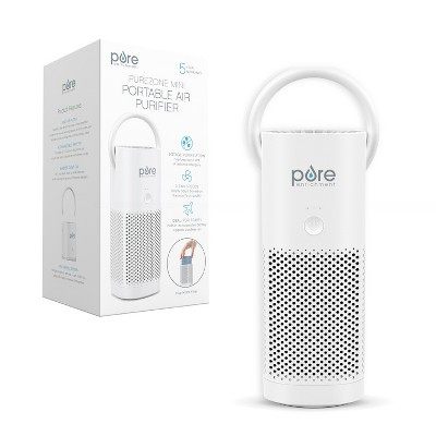 Pure Enrichment PureZone Mini Portable True HEPA Air Purifier White: Quiet, Easy Filter Change, CARB Certified, 5-Year Warranty | Target