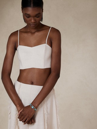 Mara Tweed Bustier Top | Banana Republic (US)