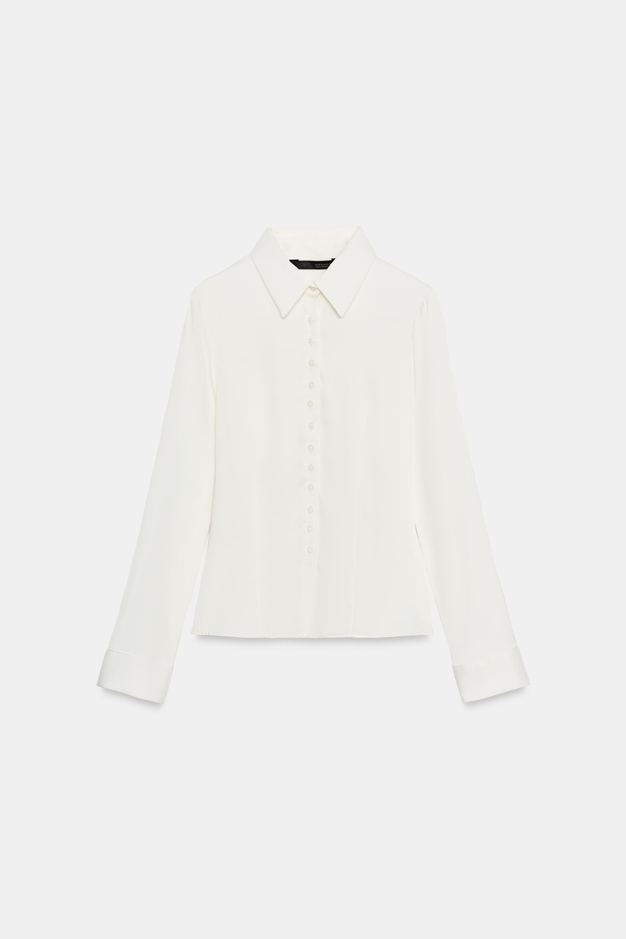 TAILORED SATIN SHIRT | Zara UK