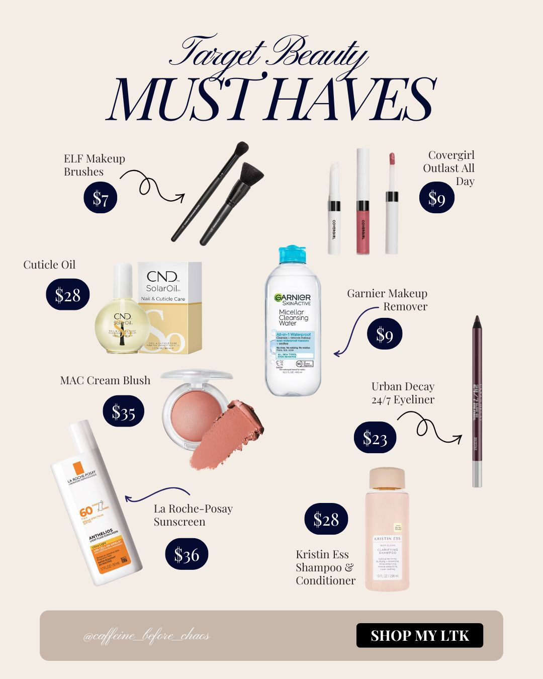 Shop my Target never fail beauty favs! These affordable staples have been purchased on repeat as a geriatric millennial (late 30's). These are a must try! Also great for Favorite Things parties! 

🌸 TO SHOP
✨ Follow Me + Like Post + Comment TARGET to get these sent to your DMs! OR tap the link in my profile to shop my LTK favs! ✨ 

 #LTKdayinmylife #LTKselfcare #LTKOver40