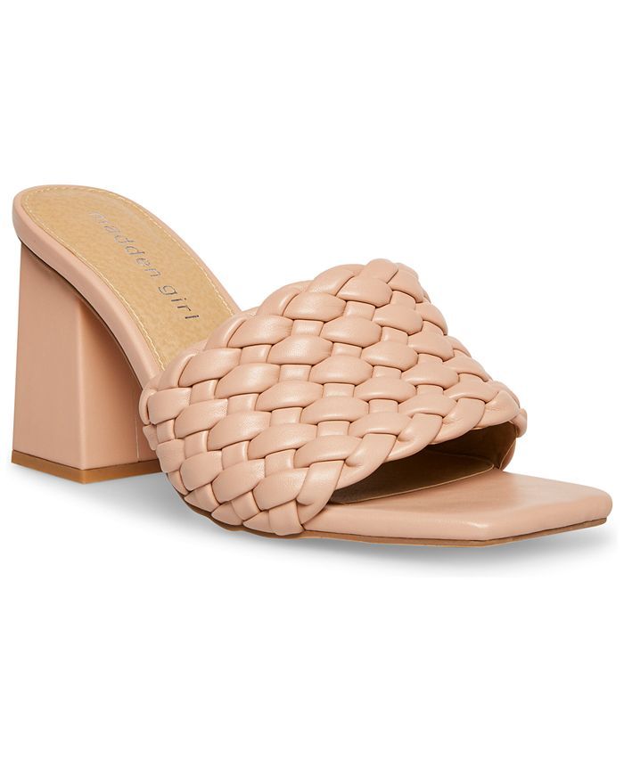Golden-W Braided Block-Heel Mule Sandals | Macys (US)