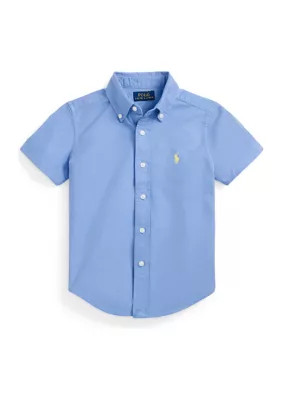 Boys 2-7 Cotton Oxford Short Sleeve Shirt | Belk