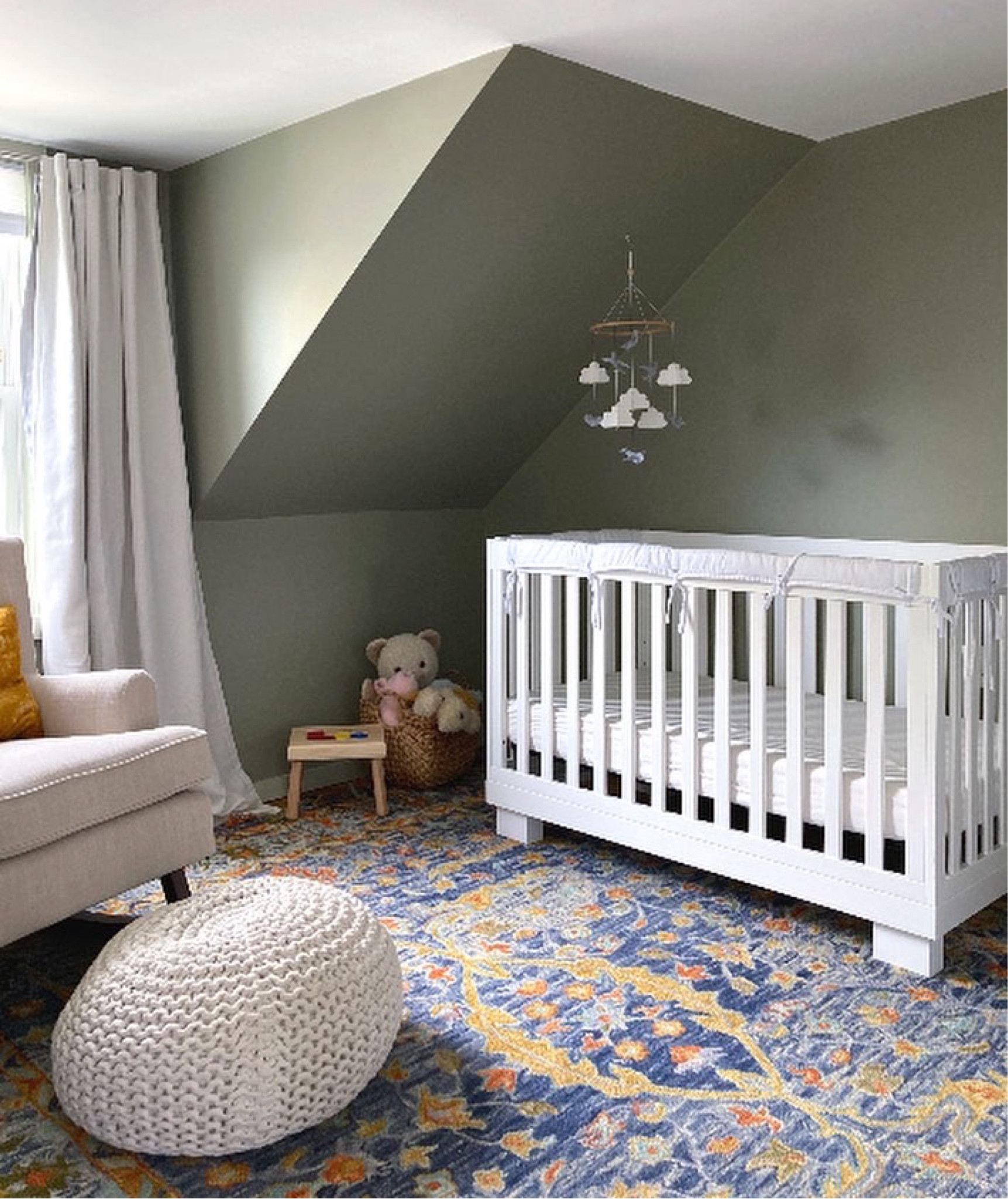 Nursery, gender neutral, wool rug, crib, mobile

#LTKBaby #LTKHome