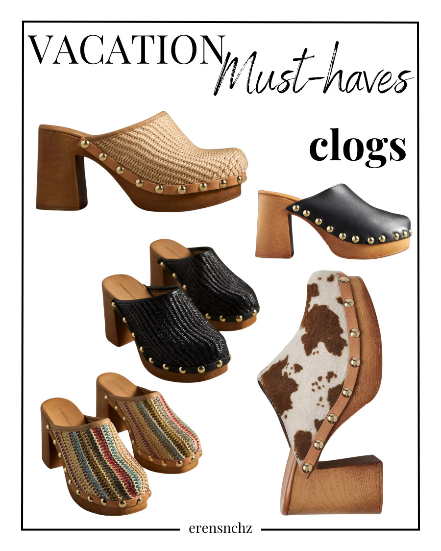 The Perfect Vacation Shoes: By Anthropologie Wood-Bottom Clog Heels in 8 Colors!

Obsessed with these Wood-Bottom Clog Heels by By Anthropologie. The perfect mix of vintage vibes and modern style. With a comfy fit and a chic wood heel they go with everything! Plus they come in 8 gorgeous colorways so you can find your perfect match! Whether you’re strolling through a beach town or dressing up for dinner these are a vacay must-have☀️👡 #AnthropologieShoes #ClogHeels #VacationStyle 

 #LTKWatchNow #LTKStyleTip #LTKShoeCrush