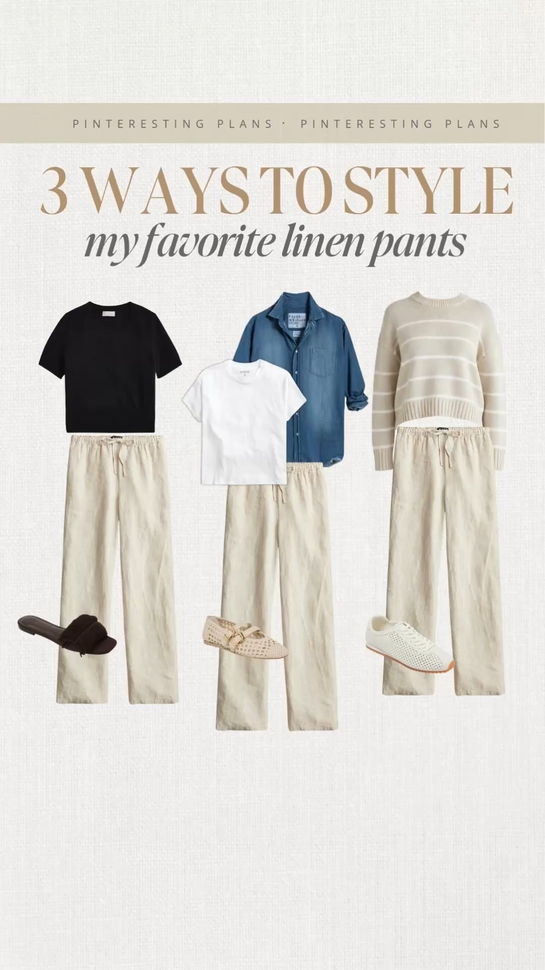 Three ways to style my favorite linen pants  🙌🏻🙌🏻

#LTKFindsUnder100 #LTKootd #LTKSeasonal

#LTKgrwm #LTKootd #LTKSeasonal