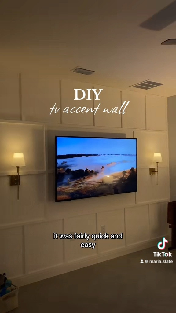 these wall sconce lights are perfect for our tv accent wall! 

#LTKHome #LTKGiftGuide
