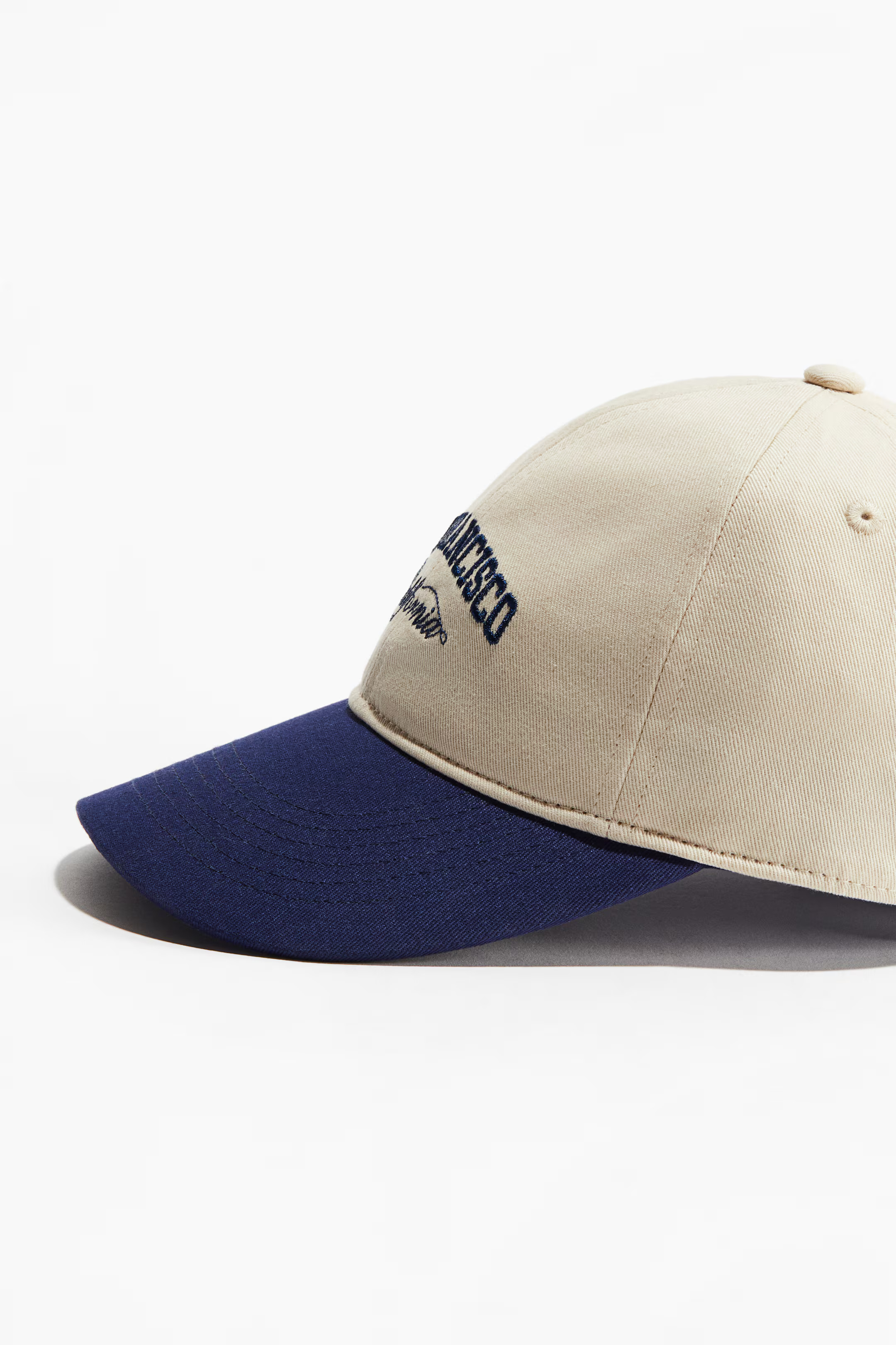 Embroidered-motif twill cap | H&M (UK, MY, IN, SG, PH, TW, HK)