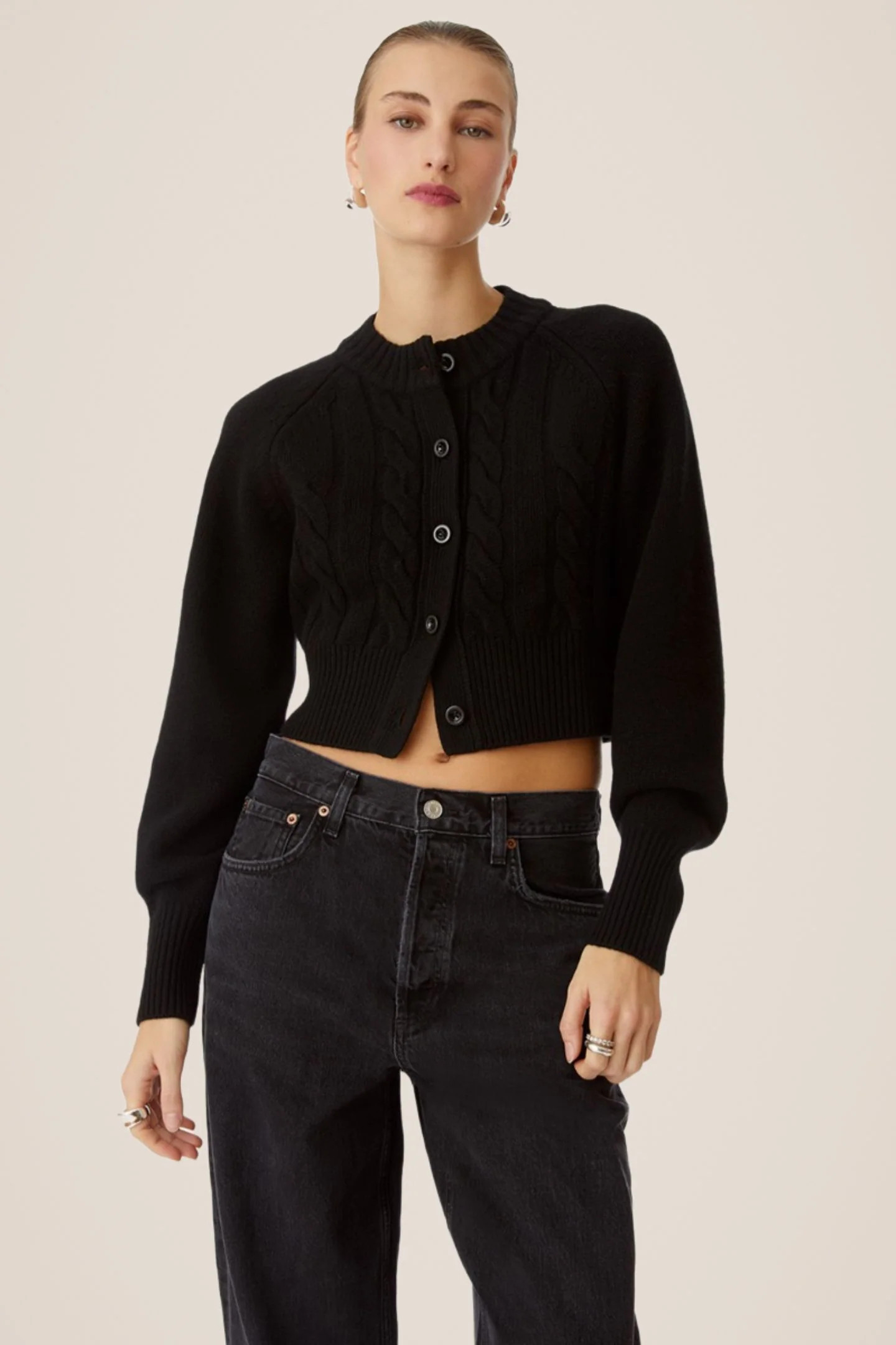 Rita Cashmere Cropped Cardigan | Toccin