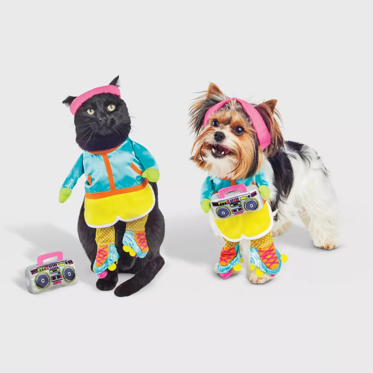 Halloween Retro Skater Dog and Cat Frontal Costume with Boombox Toy - Hyde and EEK! Boutique™ S | Target