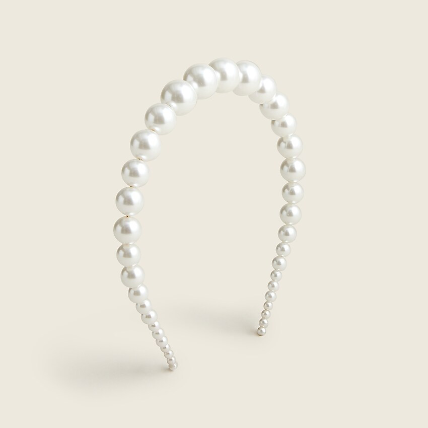 Girls' pearl headband | J. Crew US