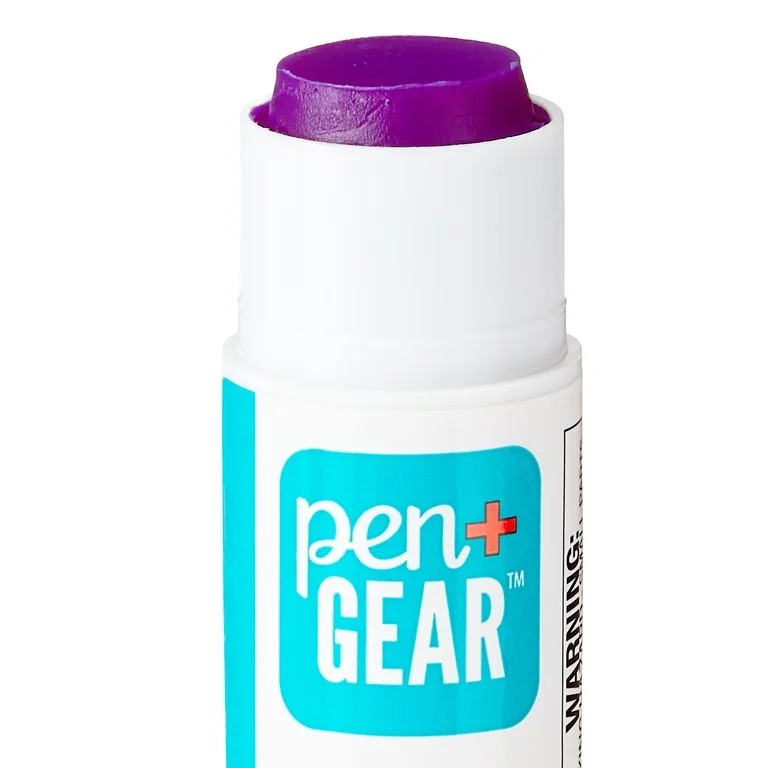 Pen+Gear Glue Sticks, Disappearing Purple, Washable, 0.21 oz, 2 Count | Walmart (US)