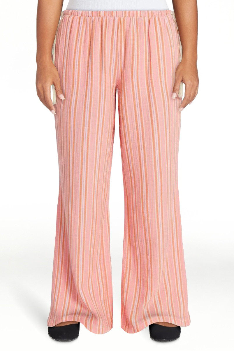 No Boundaries Cotton Gauze Side Tie Beach Pants, 31.5" Inseam, Women's XXS-4X | Walmart (US)