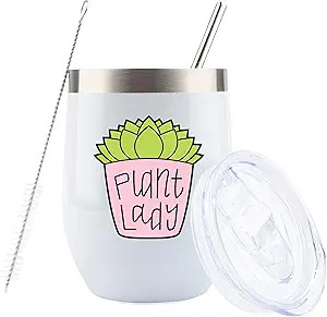 Plant Gifts for Women - Plant Lady | Plant Lover Stuff | Steel Hot/Cold Travel Hunting Tumbler/Mu... | Amazon (US)