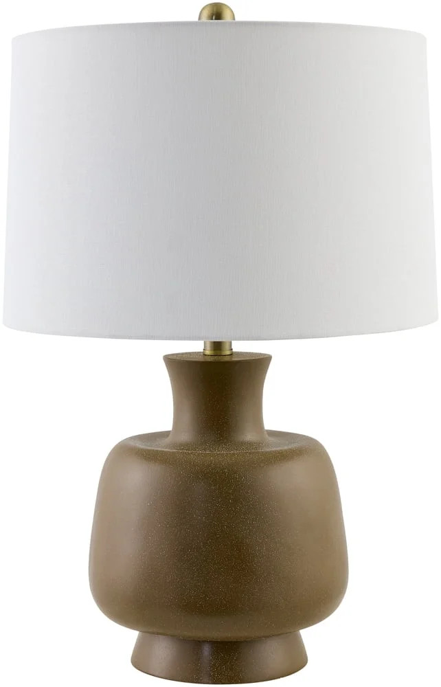 Livabliss Belton Traditional Accent Table Lamp, 22-inch, Brown with White Shade | Walmart (US)