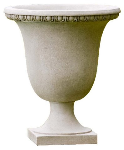 21" Williamsburg Egg & Dart Outdoor Planter, Gray | One Kings Lane