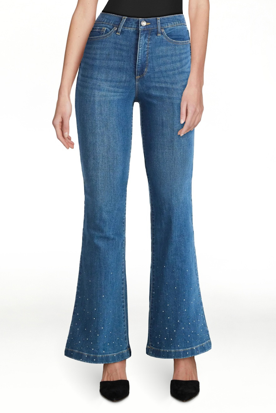 Sofia by Sofia Vergara Women's and Women's Plus Melisa Flare High Rise Jeans, 30.5", 32.5" and 34... | Walmart (US)