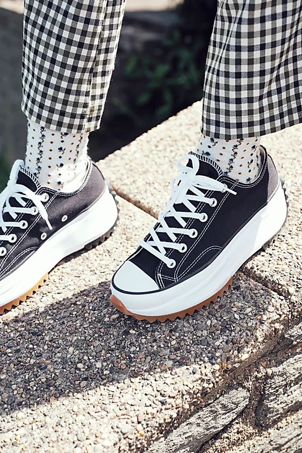 Run Star Hike Ox Converse Sneakers by Converse at Free People, Black / White / Gum, US 3.5 M | Free People (Global - UK&FR Excluded)
