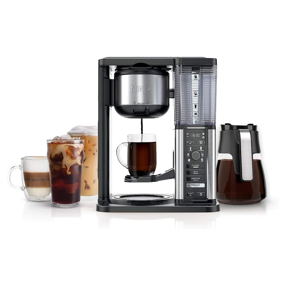 Ninja CM401 Specialty 10-Cup Coffee Maker with 4 Brew Styles for Ground Coffee, Built-in Water Re... | Amazon (US)
