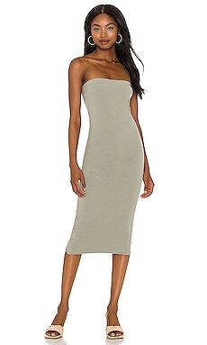 Skin Hestia Strapless Dress in Sage from Revolve.com | Revolve Clothing (Global)