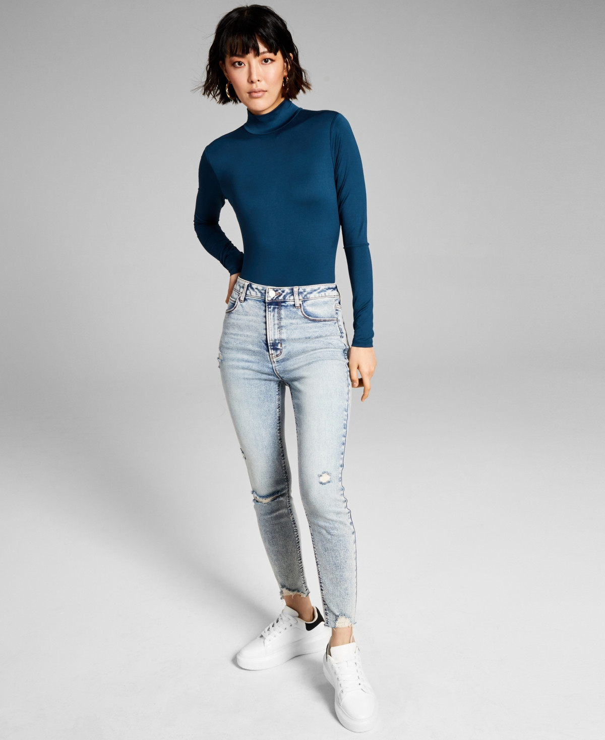 And Now This Women's Seamless Mock-Neck Bodysuit | Macys (US)