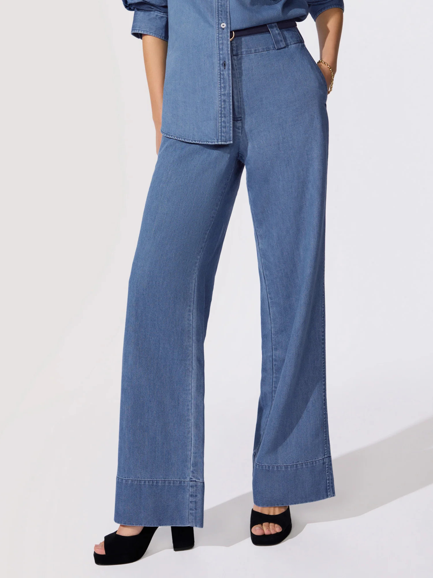 Women's Lani Denim Pant in Atlantic Wash | Brochu Walker | Brochu Walker