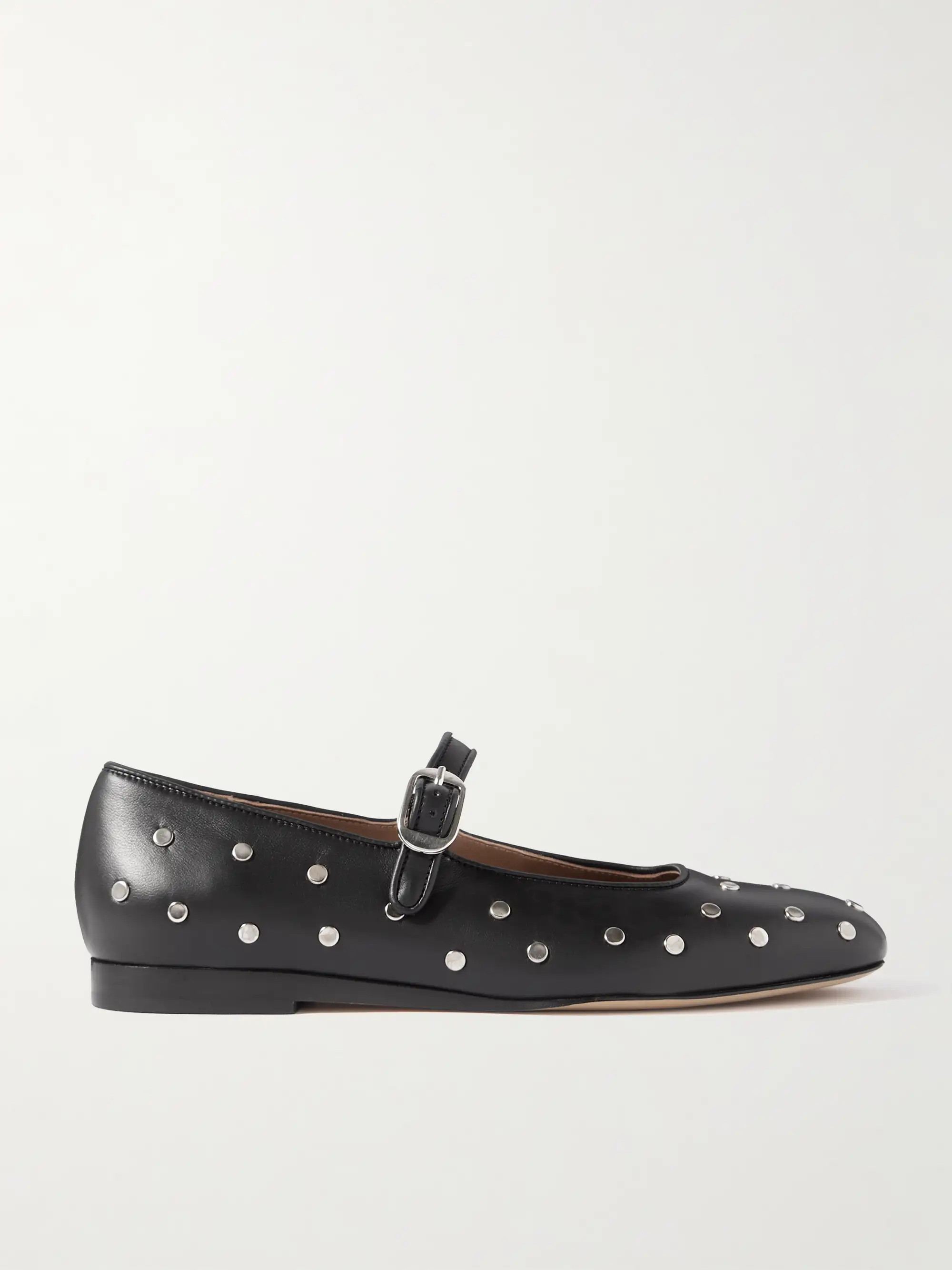Studded leather Mary Jane ballet flats | NET-A-PORTER (UK & EU)