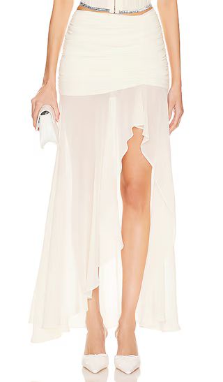 Tatiana Skirt in Cream | Revolve Clothing (Global)