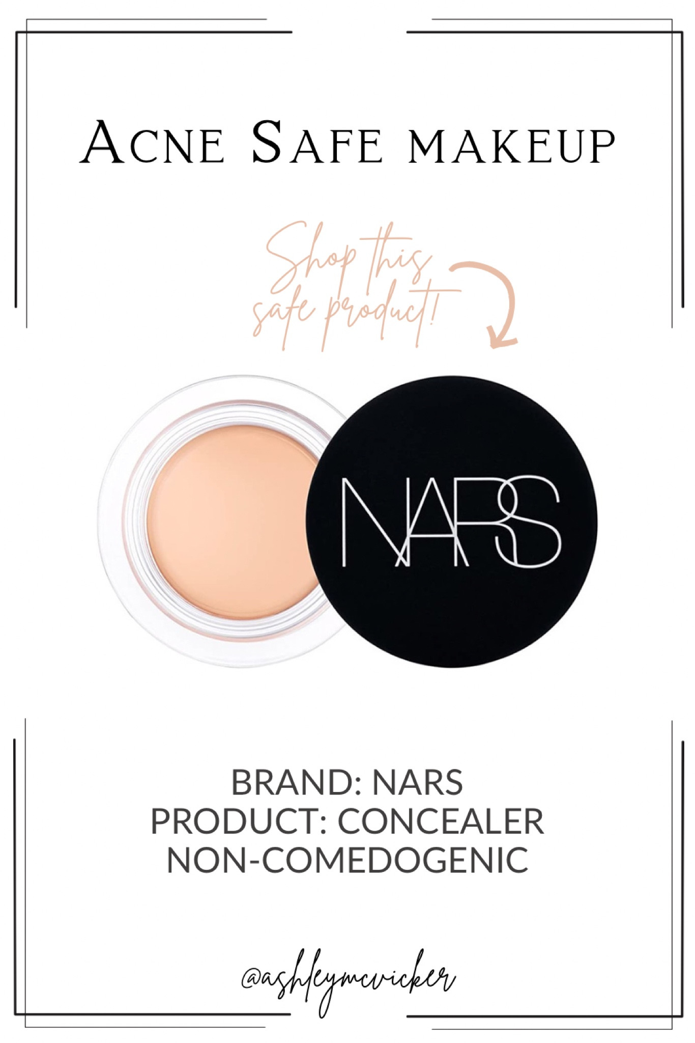 Acne safe concealer | NARS

#LTKunder100 #LTKbeauty #LTKunder50