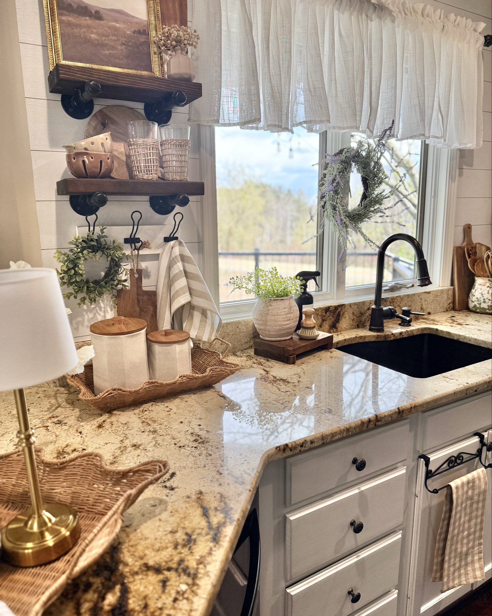 Cozy Kitchen Countertop Styling with Wicker Trays & Neutral Decor

Simple touches that instantly make a kitchen feel warm and styled 🤍 This look is all about layering natural textures, soft neutrals, and functional pieces that still feel beautiful. From the wicker trays to the soft gingham napkin and brass accents—everything works together without feeling overdone. Perfect for everyday styling that still looks elevated.

Follow @farmtotablecreations on Instagram for more inspo

@Eco Chic Home 
#kitchendecor #wickertray #countertopdecor #neutralhome #kitchenstyling

#LTKHome #LTKSaleAlert