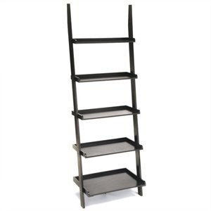 Scranton & Co Ladder Bookshelf in Black | Cymax