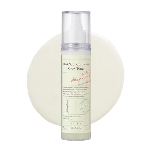 AXIS-Y Dark Spot Correcting Glow Toner - Brightening & Hydrating with 5% Niacinamide, Glutathione & Hyaluronic Acid - Vegan Korean Skin Care Exfoliator Face Toner for All Skin Types - 4.22 fl. oz. | Amazon (US)