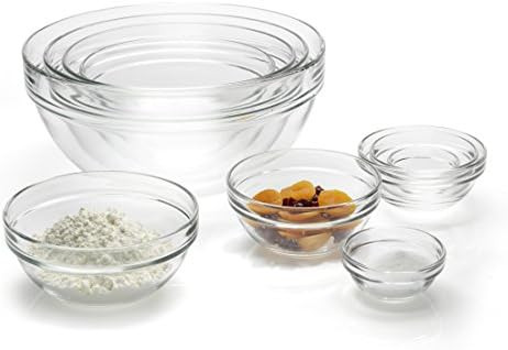 Luminarc conjunto de 10 unidades de recipientes apilables, Transparente | Amazon (US)