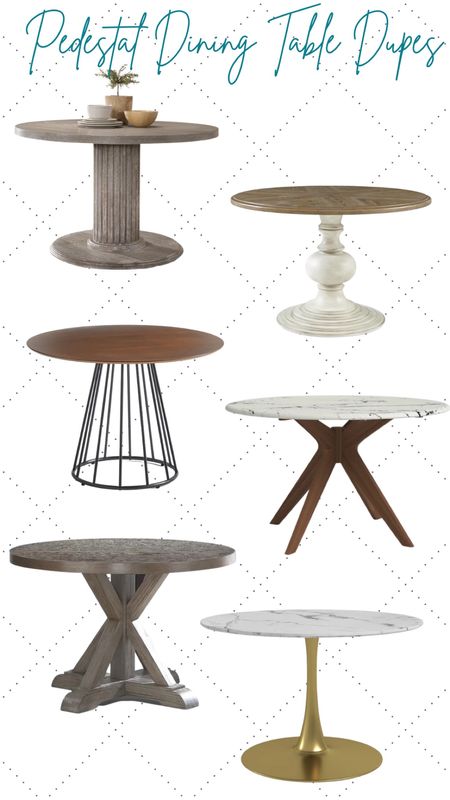 Pedestal dining table 
Modern 
Transitional 
traditional 

#LTKFind #LTKhome #LTKsalealert