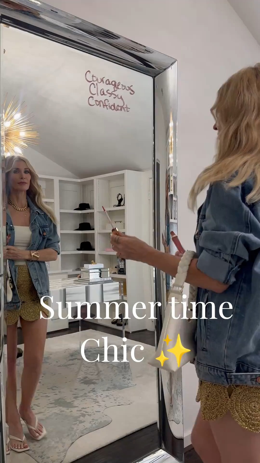 The viral summer mini skirt everyone is wearing 🤎✨ This gold raffia mini is such a statement piece and perfect for vacation, a resort getaway, beach dinners, or a summer night out. I paired it with this easy oversized denim jacket for the chicest effortless summer look. Both pieces are true to size — wearing an XS in the skirt and denim jacket. So fabulous and guaranteed to elevate your summer wardrobe. 

 

#LTKootd #LTKgrwm #LTKdayinmylife