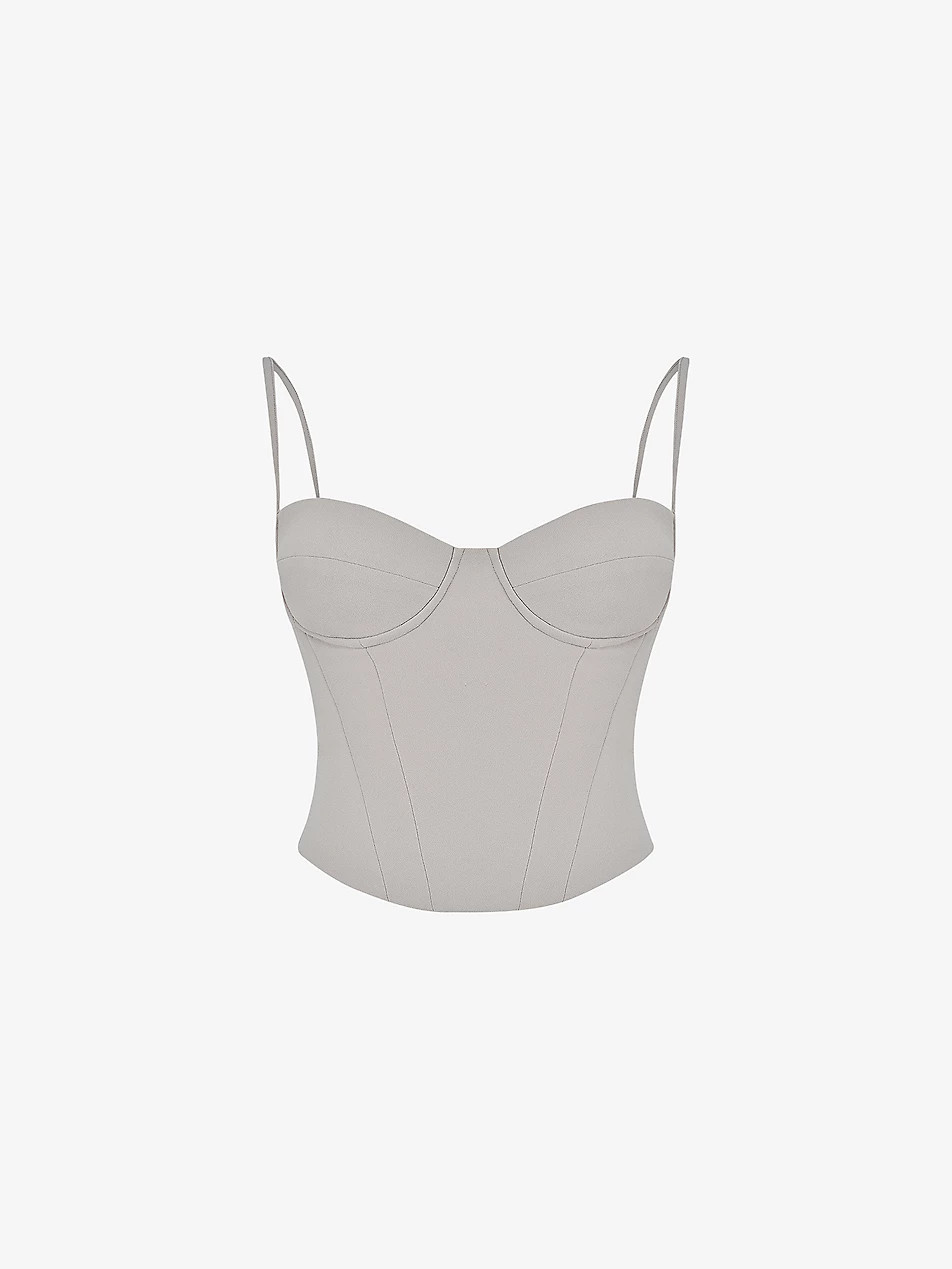 Shanna underwired corset woven top | Selfridges