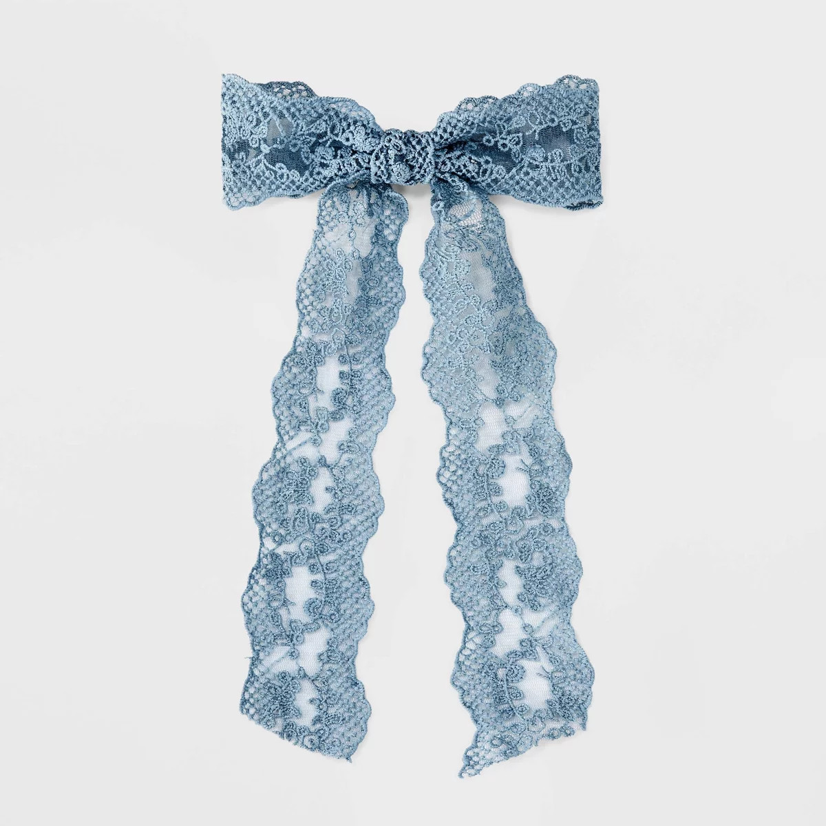 Floral Lace Bow Hair Barrette - Wild Fable™ Blue | Target