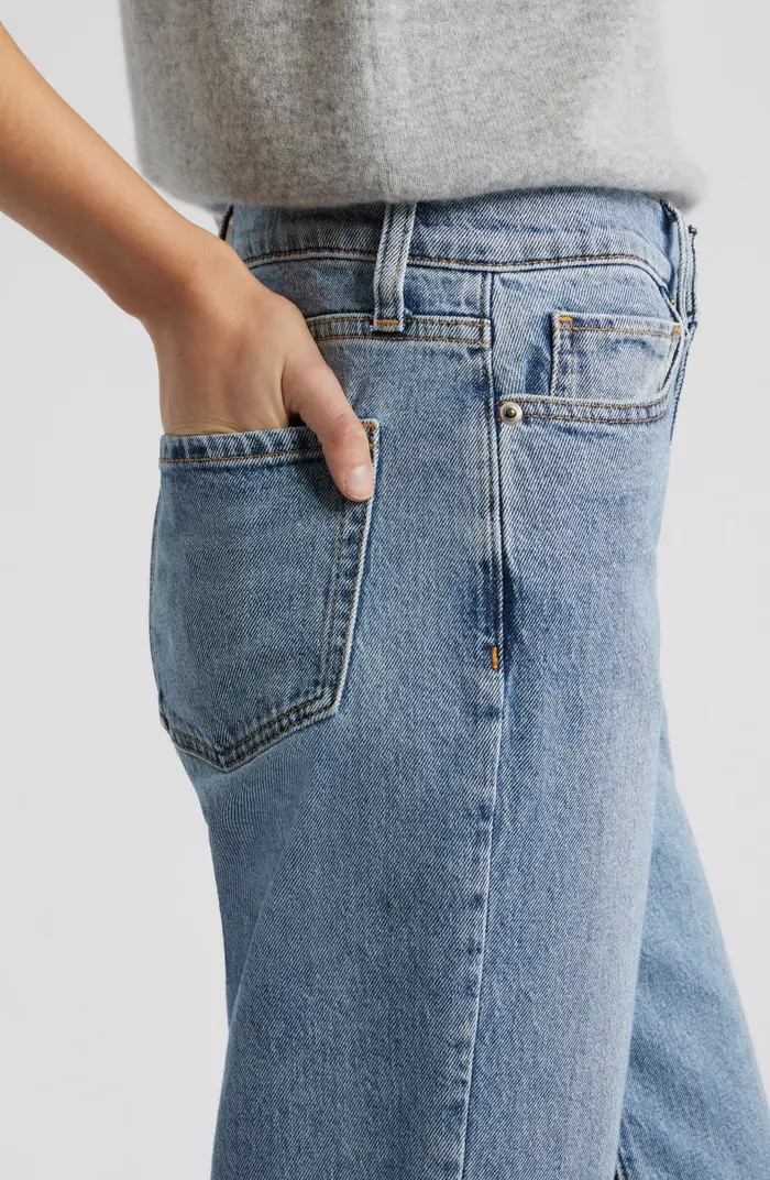 High Waist Crop Straight Leg Jeans | Nordstrom