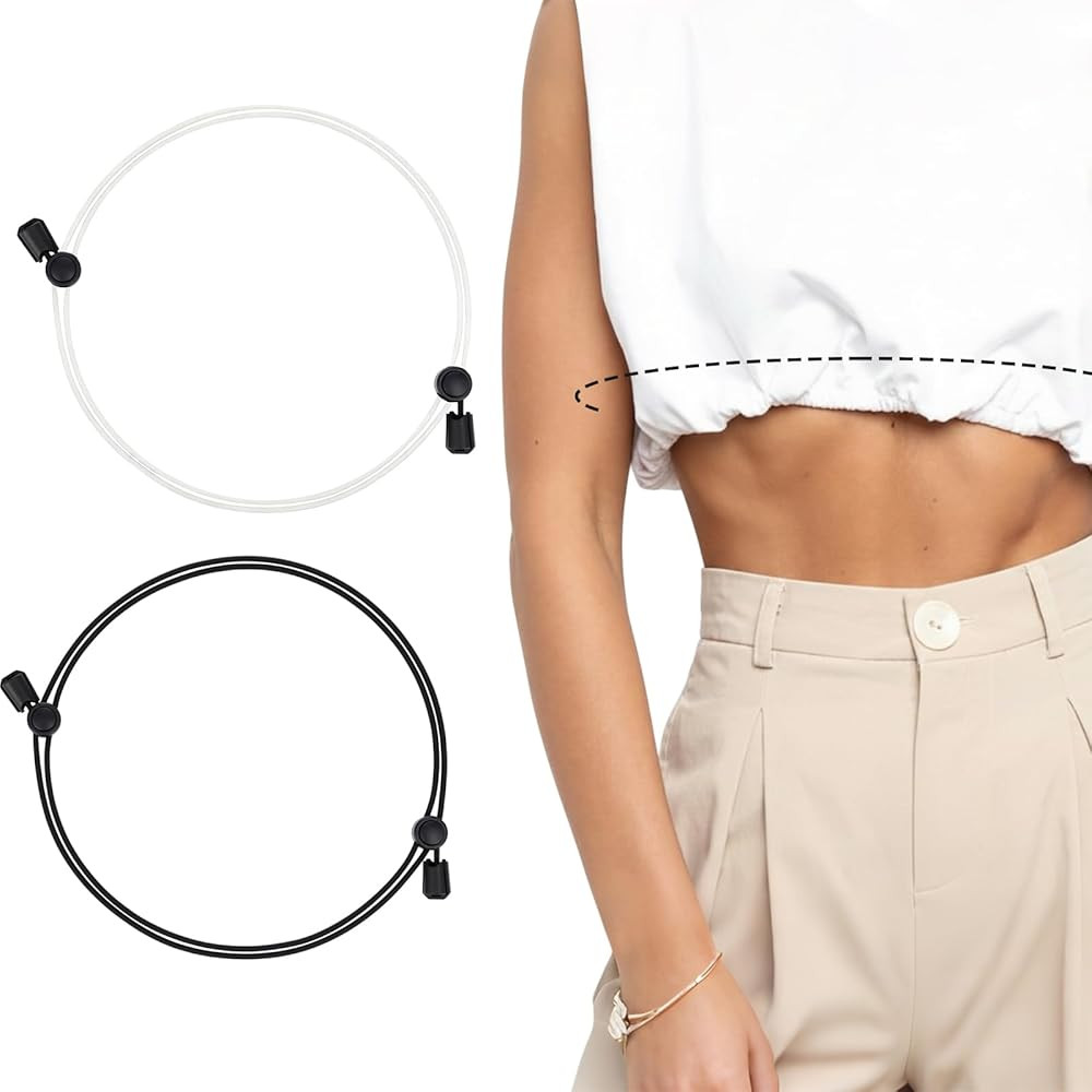 Boao 2 Pcs Shirt Tuck Band Women Tuck Adjustable Band Tucking Sweaters Shirts Belly Leak Elastic ... | Amazon (US)