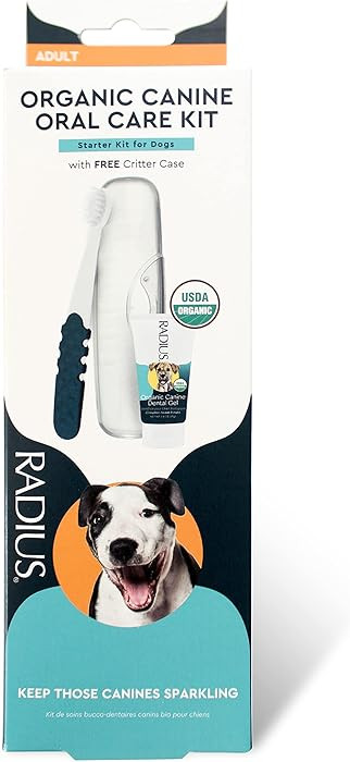 RADIUS Canine Oral Care Kit, Includes 1 Pet Toothbrush, 1 Critter Case, and 0.8 oz Canine Pet Too... | Amazon (US)