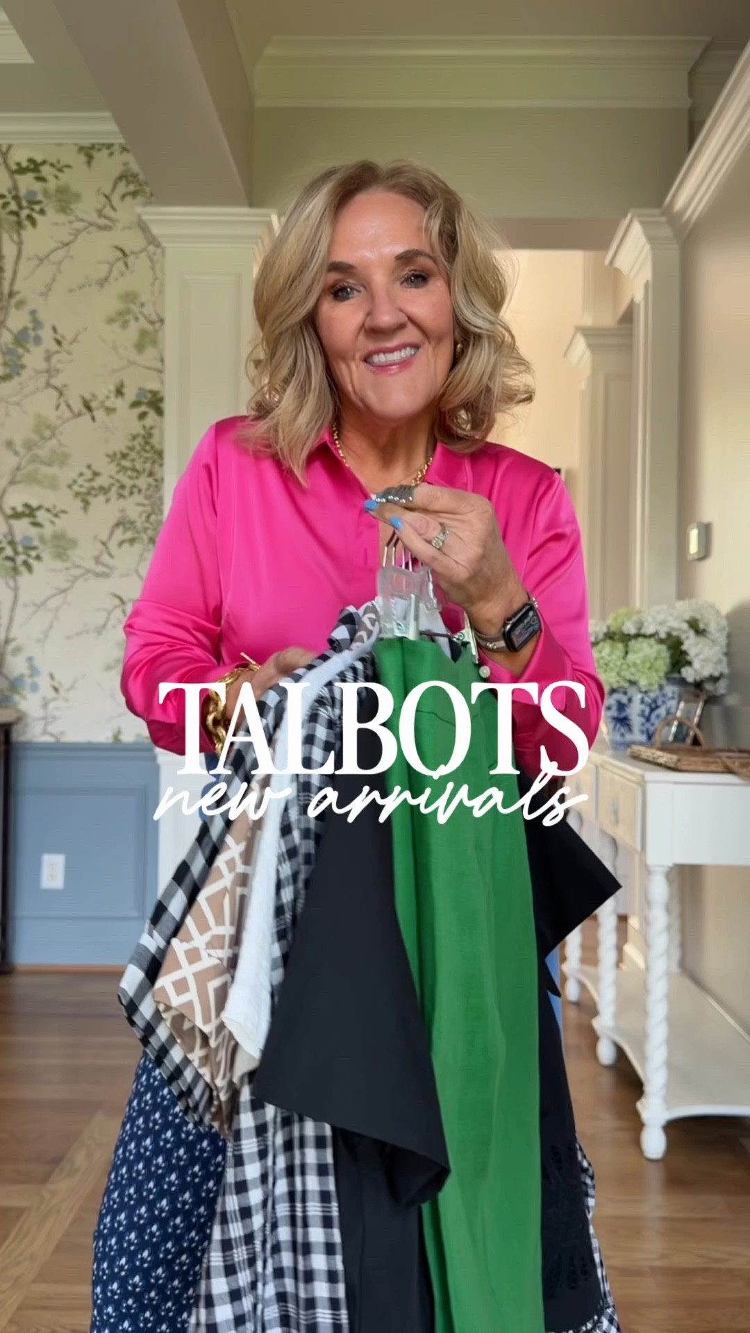 #talbotspartner When you find styles you love, and they’re on sale? It’s time to fill your cart and check out! @Talbotsofficial #Ad
Sizing details 
Gingham dress 8 petite size up if inbetween 
Athletic dress size small ref
Jeans size 8 petite 
White tee with ruching on the side size medium 
Gingham blouse size medium reg 
Green jeans medium petite 
Printed blue pants 8 petite 
Green linen pants 8 petite 
Black poplin blouse size medium petite 
Denim dress size 8 petite darling! 


#LTKSaleAlert #LTKPetite #LTKOver40