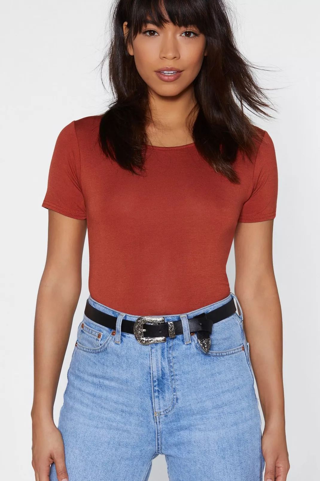 Medium Band Faux Leather Western Belt | Nasty Gal (US)